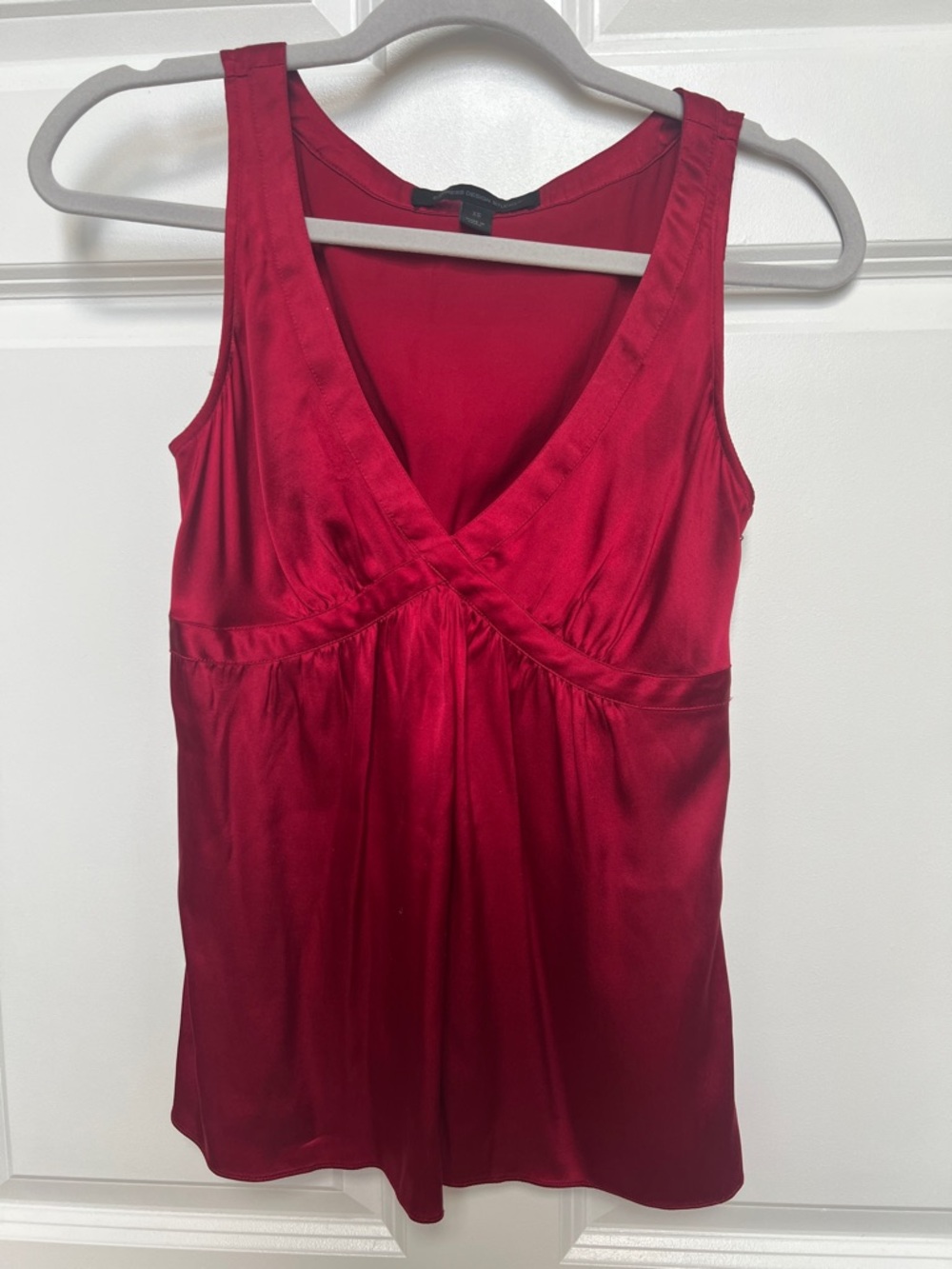 Express Design Studio Red Satin Tank Top